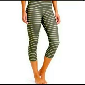Athleta Stripes Chaturanga Capri size S